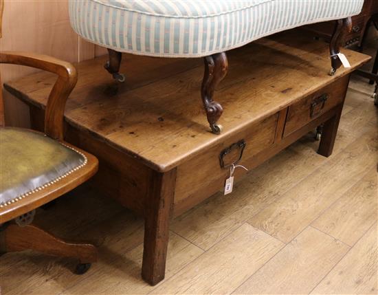 A French ash coffee table W.149cm